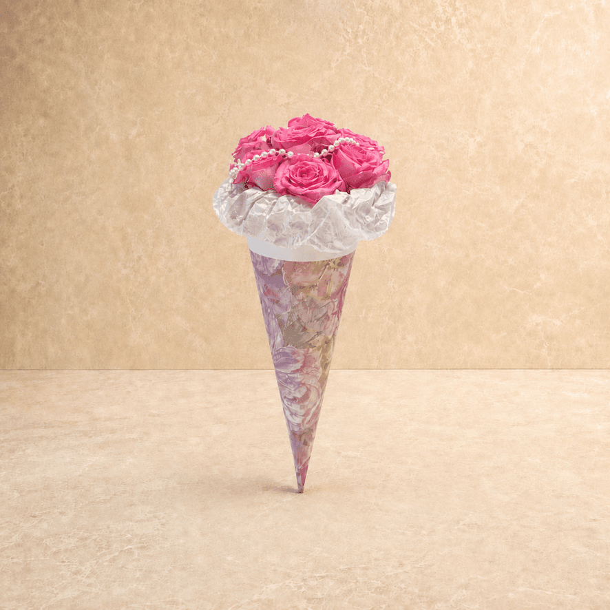 Product Blossom Magenta Rose Cone