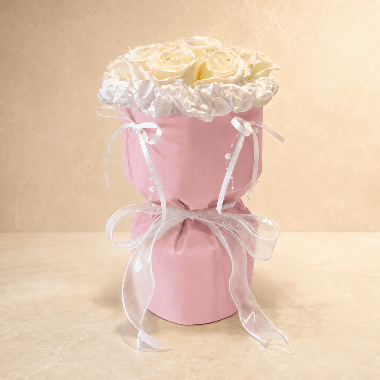 Product Pink Ivory Rose Bouquet