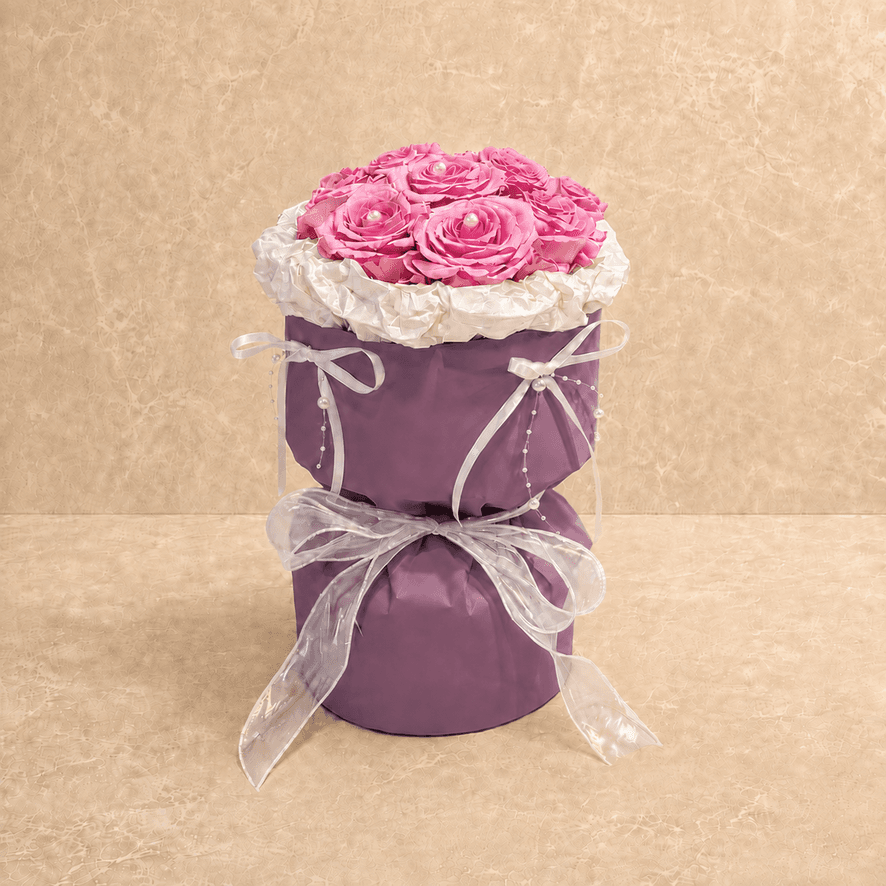 Product Lavender Magenta Rose Bouquet